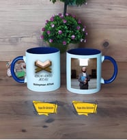 Kuran Kursu Hocası Kupa Bardak Lacivert Fotoğraflı Öğretmenler Günü Hediyesi