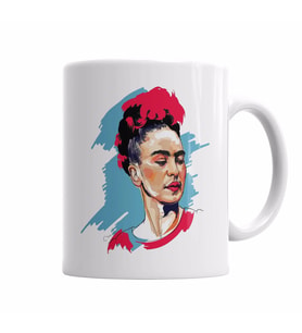 Frida Kahlo 10  Kupa Bardak Porselen