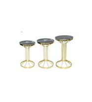 Brc 18536 BUFALO Zigon Model Metal Gold Kaplama Siyah Mermer Temper cam El Yapım