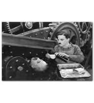 Cakatablo Çay zamanı Charlie Chaplin 1889 1977 Modern Times filminde MDF Tablo