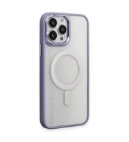 Apple iPhone 15 Pro Kılıf Room Magneticsafe Silikon - Lila