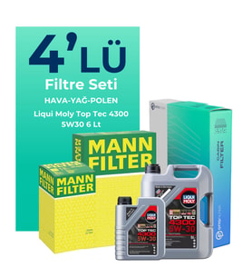 MANN Renault Austral 1.3 Hybrid Filtre Bakım Seti Liqui Moly Motor Yağlı (2022-2025) 4 Lü