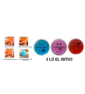 CEYLAN CEP SOBASI,EL ISITICI,3 ADET SICAK SU TORBASI PVC  9cm
