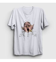 Presmono Unisex Beyaz Laugh Post Malone T-Shirt 304246tt (Beyaz)