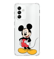 Samsung Galaxy M13  Köşe Korumalı Antişok Kapak Mickey Mouse Tasarımlı Şeffaf  Kılıf