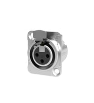 Hepa Merz SFC-SR12 XLR ŞASE Dişi Canon 3 Pinli XLR Şase Konnektör