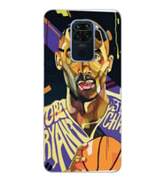 Xiaomi Redmi NOTE 9 Uyumlu Kobe Bryant Tasarımlı Şeffaf Telefon Kılıfı