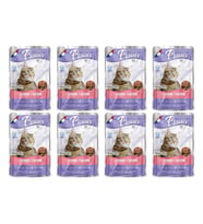 Plaisir 100Gr Pouch Salmon and Cod Somon Morina Etli 8Adet Kedi Maması (Mavi)