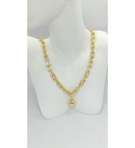 Top Detaylı Gold Premium Zincir Kolye (45+5 cm)