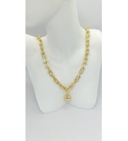 Top Detaylı Gold Premium Zincir Kolye (45+5 cm)