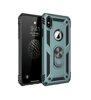 İphone Xs Kılıf Sofya Yüzüklü Kapak - Yeşil