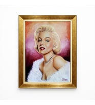 Tablore Marilyn Monroe Portresi Retro Pop Art Çerçeveli Salon Tablosu