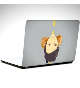 Kadın ve Yol Laptop Sticker 15.6 inch (38X27CM)