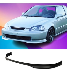 Honda Civic İes Typer Ön Ek Karlık Plastik Mat Siyah 1996 1997 1998 Makyajsız Kasa karlık+bodykit+ek