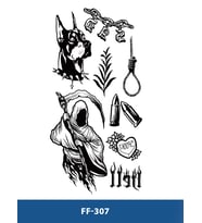 FF-307 ORTA BOY ÇOKLU DESEN GEÇİCİ DÖVME-TATTO