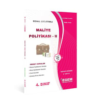 Egem Yayınları Aöf Açık Öğ. Maliye Politikası 2 Konu Anlatımlı Soru Bankası (Çok Renkli)