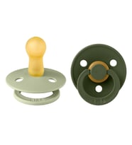 Bibs Colour İkili Kauçuk Emzik- Sage/ Hunter Green 6-18 Ay