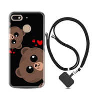 General Mobile GM8 Go GM9 GM20 Pro Plus Kılıf Boyun Askılı Silikon Love Animals 1780