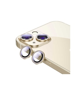 Apple iPhone 13 Uyumlu Zore CL-06 Kamera Lens Koruyucu (Gold)