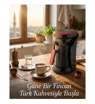 4 Fincan Kapasiteli Türk Kahvesi Makinesi – Sesli İkaz, Otomatik Kapanma ve Taşma Emniyeti