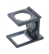 25x25 Mm Full Çelik Kaplı Katlamalı Büyüteç TH-9005B