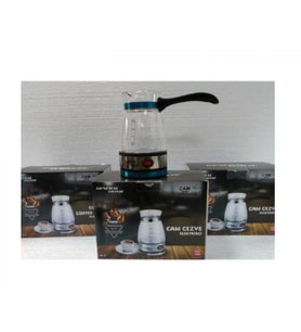 General Home CZ-47 Siyah Cam Elektrikli Cezve