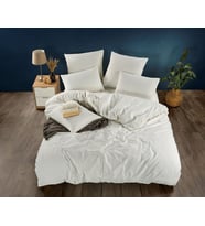 BEGENAL HOME PAMUKLU SATEN NEVRESİM TAKIMI / Çift Kişilik (Krem)