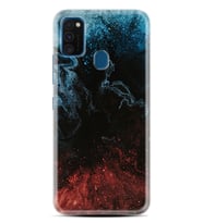 Samsung M21 M22 M23 M30 M31S M32 Kılıf Desenli Silikon Red Blue Black Abstact 1386