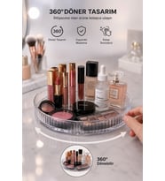 360° Dönen Makyaj ve Takı Organizeri, Dolap Düzenleyici Stand