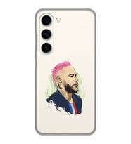 Samsung Galaxy S23 Uyumlu Neymar Tasarımlı Şeffaf Telefon Kılıfı