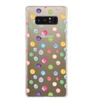 PrintiFy Samsung Galaxy Note 8 ile Uyumlu 1mm Slim Fit Water Color 6 Baskılı Şeffaf  Kılıf