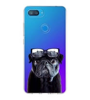 PrintiFy Xiaomi Mi 8 Lite ile Uyumlu 1mm Slim Fit Köpek 3 050f Baskılı Şeffaf  Kılıf