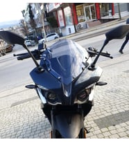 MOTOCAM Bajaj Pulsar RS 200 Ön Cam 2015-2026 Model 33cm Füme Renkli 4mm SPORTİF