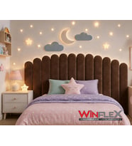 WİNFLEX YATAK BAŞLIK AY VE BULUT SET DEKORASYON PANEL - 180CM