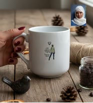 Kişiye Özel Karikatürlü Cute But Capricorn Oğlak Burcu Kupa Bardak Doğum Günü Hediyesi