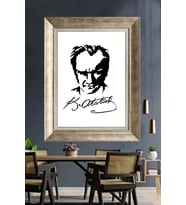 Gümüş Çerçeveli Atatürk Tablo za399