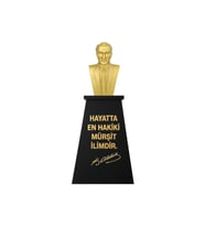Atatürk Büstü (60cm Fiber)+ Kaide (100cm) İlkokul Modeli