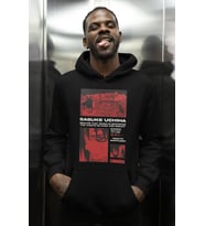 Sasuke Uchiha Naruto Shippuden Baskılı Unisex Oversize Anime Karakter Hoodie