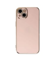 iPhone 15 Kılıf Volet Silikon - Pembe