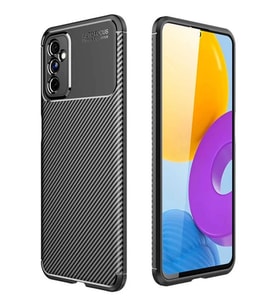 Pilelistore   Samsung Galaxy M52 5G Kılıf Auto Focus Karbon Kapak - Siyah