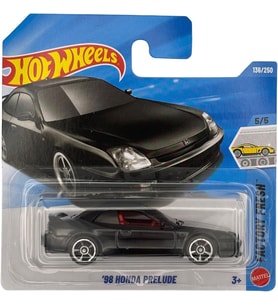 Hot Wheels - '98 Honda Prelude Mat Siyah – Factory Fresh 5/5 – Jjj89 – Short Card – Mattel 2026 (136