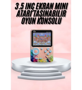3.5 İnç Klasik Retro Lcd Ekran 500 Oyunlu Oyun Konsolu Taşınabilir