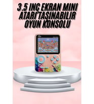 3.5 İnç Klasik Retro Lcd Ekran 500 Oyunlu Oyun Konsolu Taşınabilir