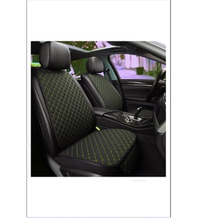 Kia Rio  (2005-2011)  Uyumlu Terletmez, Ortopedik, Koltuk Minderi, Siyah Kumaş Sarı Dikiş