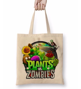 Plants ve Zombies Plants ve Zombies Bez Çanta Uzun Saplı