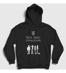 Presmono Unisex Siyah Aftermath Gorillaz Kapüşonlu Sweatshirt 54088tt