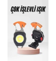 Çok İşlevli Acil Durum Işığı USB Şarjlı Cep Feneri 7 Farklı Mod