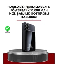 Gerçek Zamanlı Güç Göstergeli Manyetik Usb-c Taşınabilir Powerbank