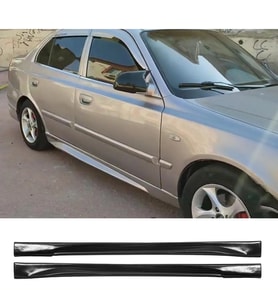 Hyundai Accent Admire Yan Marşpiyel Seti Mat Siyah Plastik 2 Adet 2000 2001 2002 2003 2004 2005 2006