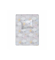 %100 Pamuklu Bebek Lastikli Çarşaf 60x120+20 Bebek Yastık Kılıfı 35x45